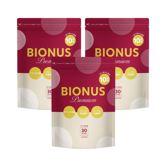 ビオナス 乳酸菌サプリプレミアム3袋セット
